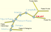 Mappa Canazei