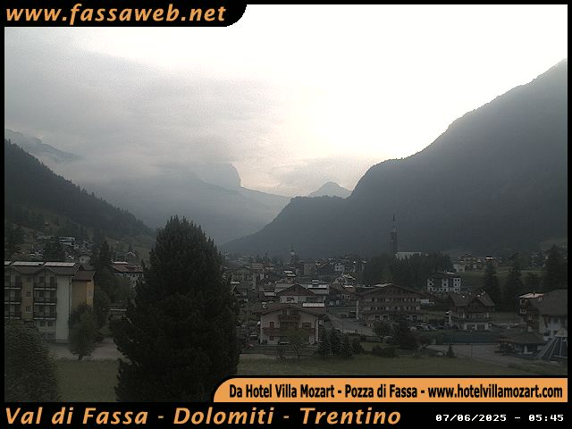 immagine della webcam nei dintorni di Vigo di Fassa: webcam Pozza di Fassa