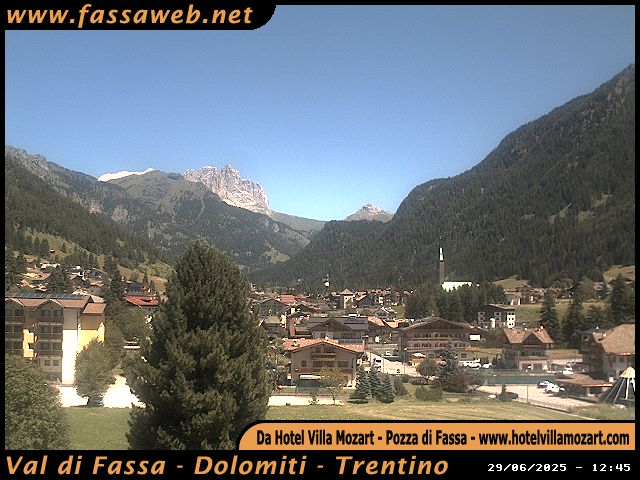 immagine della webcam nei dintorni di Panchià: webcam Pozza di Fassa