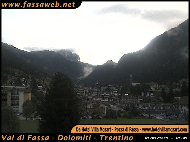 immagine della webcam nei dintorni di Tesero: webcam Pozza di Fassa