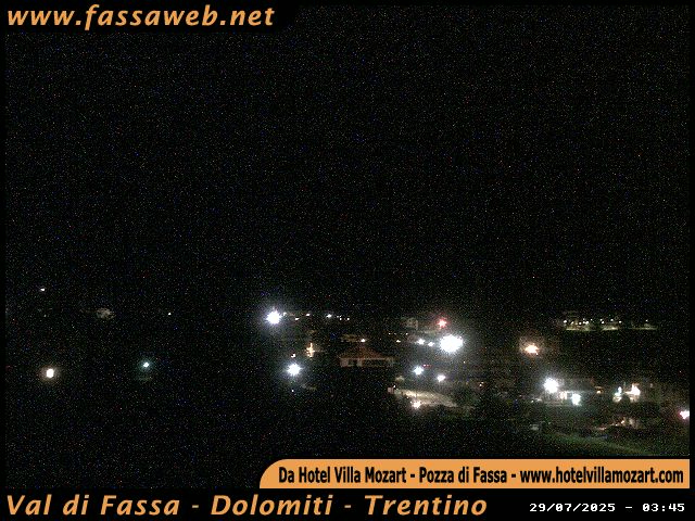 immagine della webcam nei dintorni di Bellamonte: webcam Pozza di Fassa