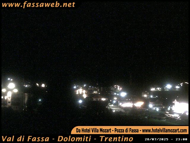 immagine della webcam nei dintorni di Corno del Renon: webcam Pozza di Fassa