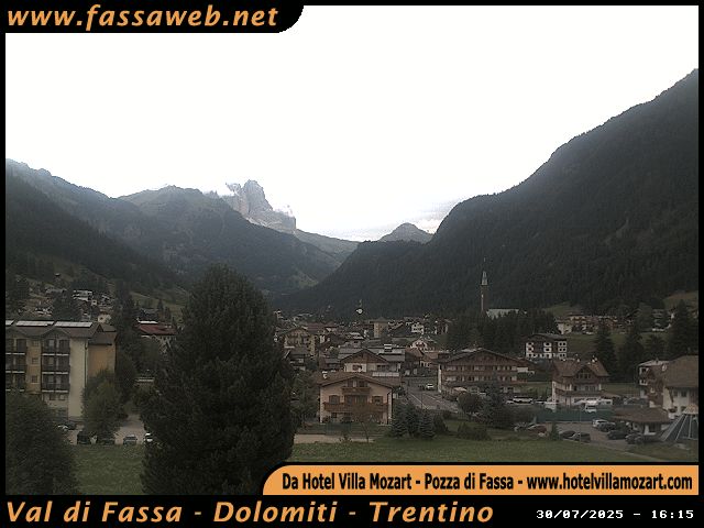 immagine della webcam nei dintorni di Vigo di Fassa: webcam Pozza di Fassa