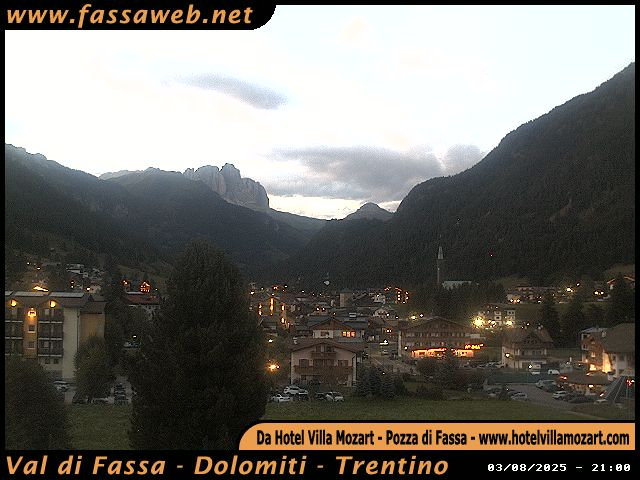 immagine della webcam nei dintorni di Ciampac: webcam Pozza di Fassa
