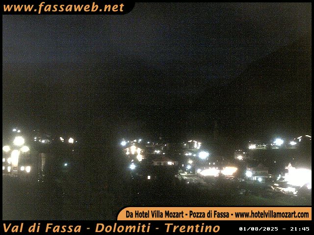 immagine della webcam nei dintorni di Bellamonte: webcam Pozza di Fassa